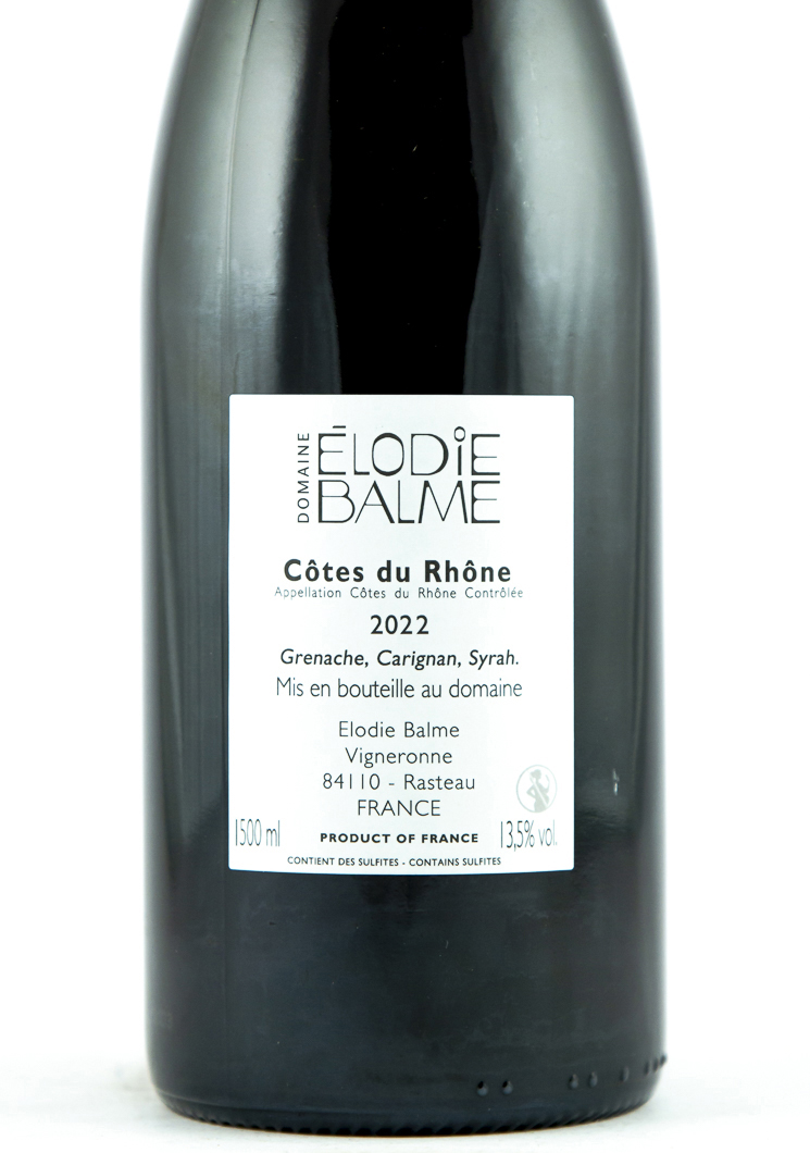 Côtes du Rhône Elodie Balme 2022 150 cl Rouge