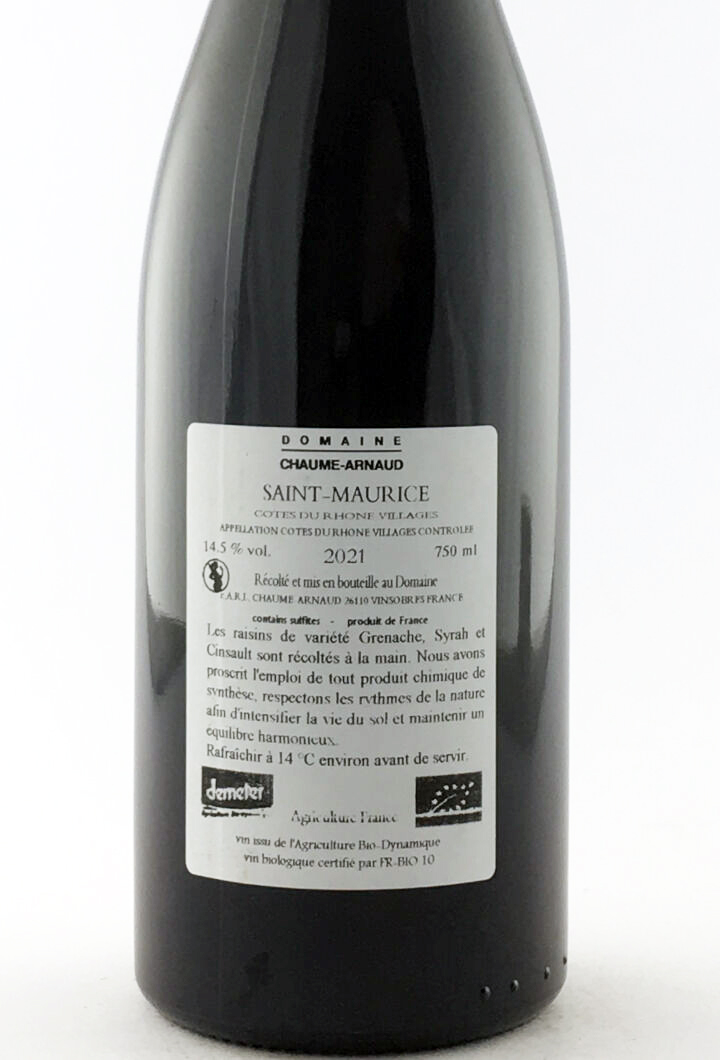 CDR Villages Chaume Arnaud Saint Maurice AB 2021 75 cl Rouge