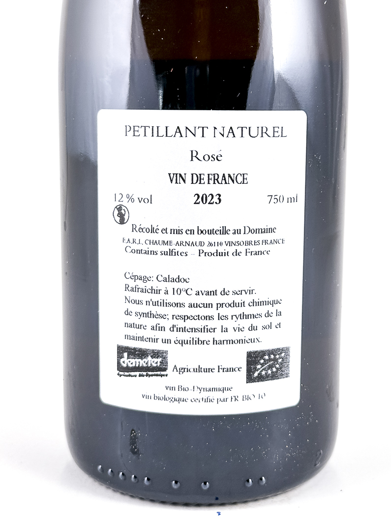 Vin de France Chaume Arnaud Pet Nat , BIO 2023 75 cl Bulles - Rosé