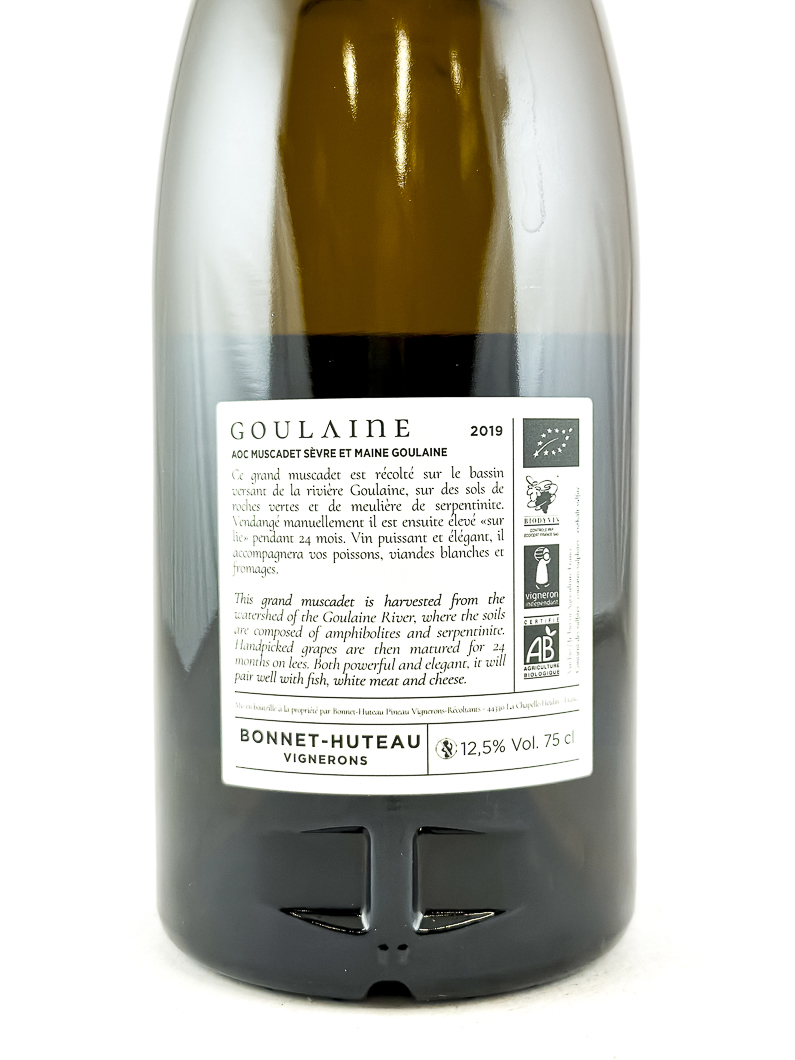 AOC Muscadet Sèvre et Maine Bonnet-Huteau Cru Goulaine, BIO 75 cl Blanc