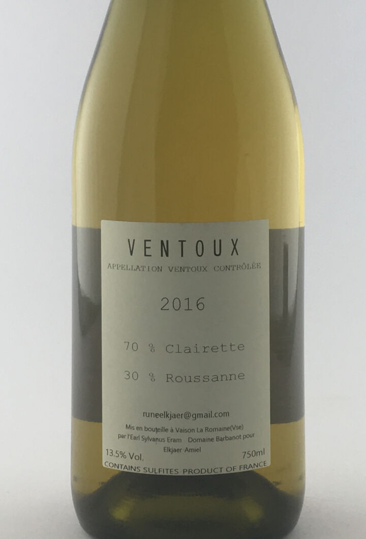 Vin de France Rune Elkjaer clairette 2017 75 cl Blanc