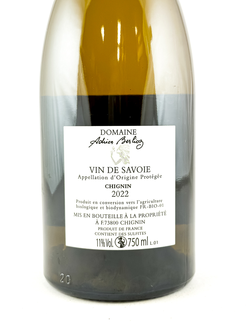 Blanc de Savoie Adrien berlioz Cuvée des Gueux 2022 75 cl Blanc