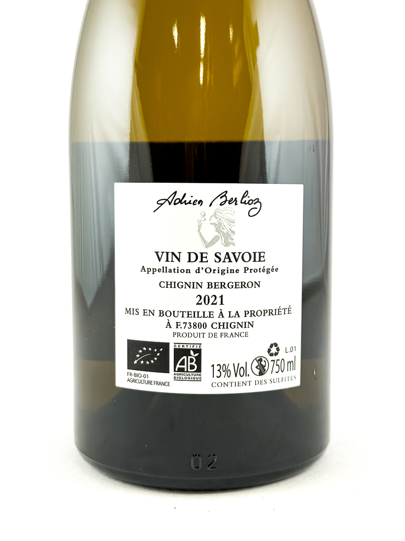 Roussane de Savoie Adrien berlioz Raipoumpou 2021 75 cl Blanc