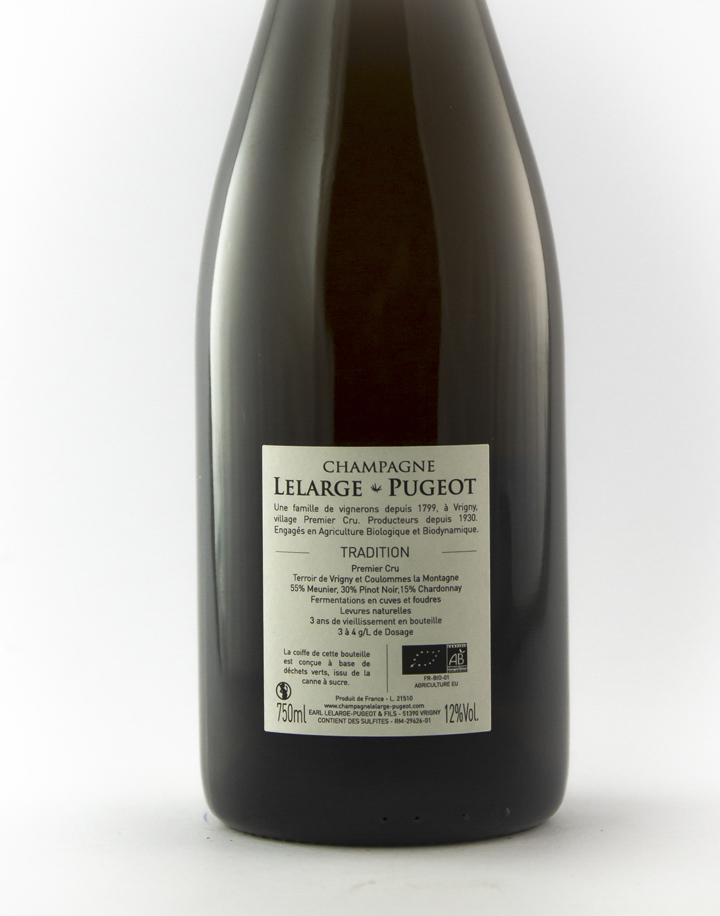 Champagne Lelarge pugeot Tradition extra brut BIO, Biodynamie 75 cl Bulles - Blanc
