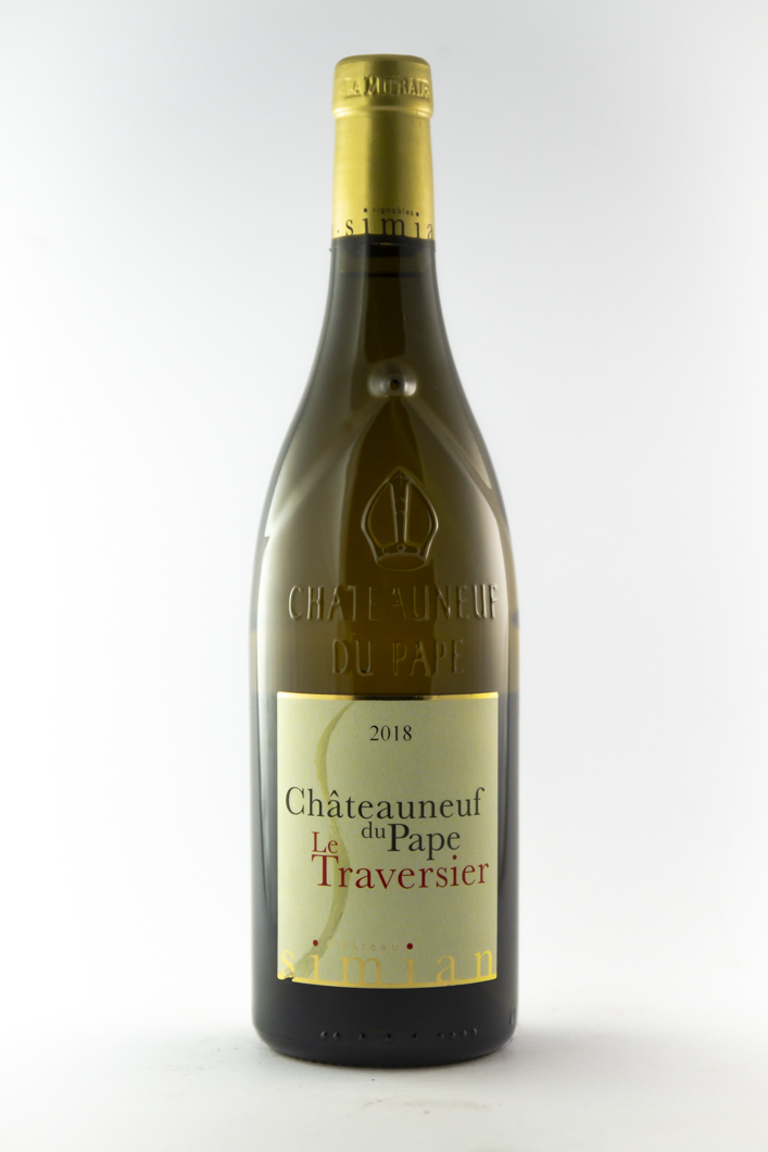 Châteauneuf du pape Simian Traversier BIO 2018 75 cl Blanc