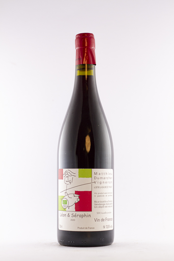 Côtes du Rhône Matthieu Dumarcher Léon et Séraphin BIO 2020 75 cl Rouge
