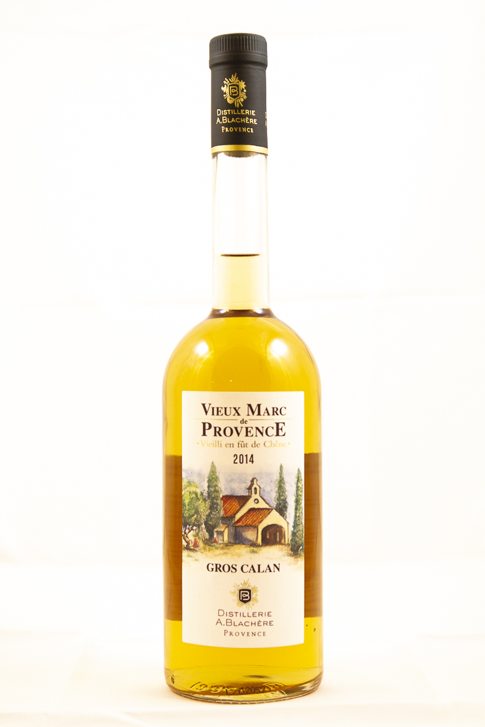 Gros Calan Distillerie Blachère Vieux Marc de Provence  2014 70 cl alcool