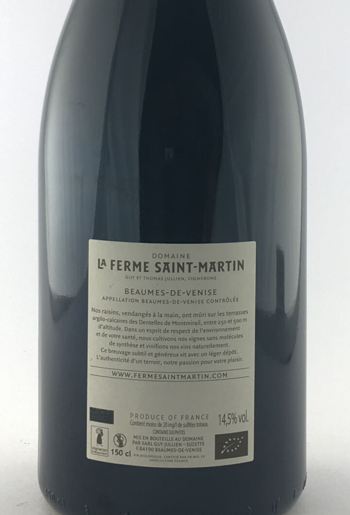 Ventoux La Ferme Saint-Martin beaume de venise saint martin 2016 150 cl Rouge