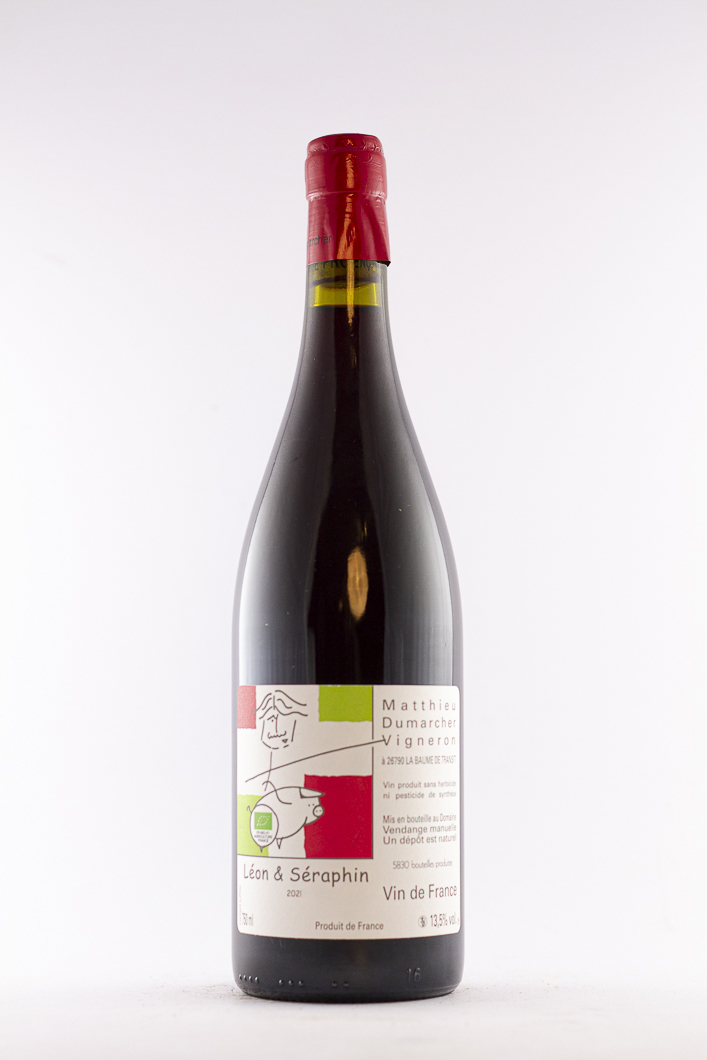 Côtes du Rhône Matthieu Dumarcher Léon et Séraphin BIO 2021 75 cl Rouge