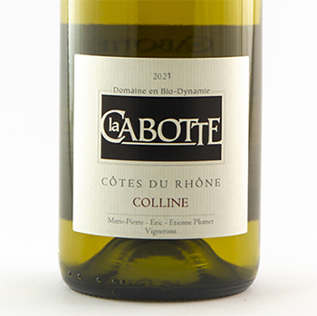 Côtes du Rhône La Cabotte Colline BIO, BIODYNAMIE 2021 75 cl Blanc