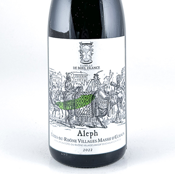 CDR Villages -  Massif d'uchaux de boel france Aleph, BIODYNAMIE 2022 75 cl Rouge